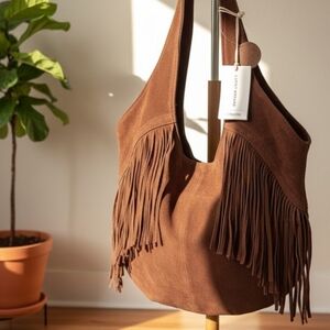 NEW! Lucky Brand Fringe Hobo Bag NWT